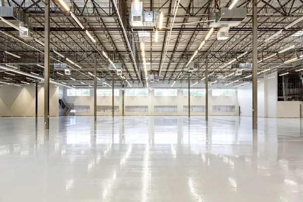 Sealed concrete floor
