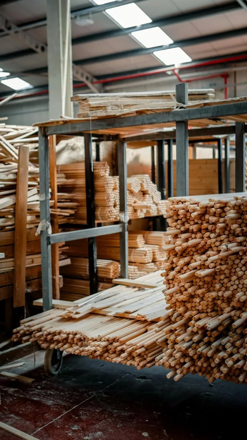 Stacks of quality building materials at competitive prices